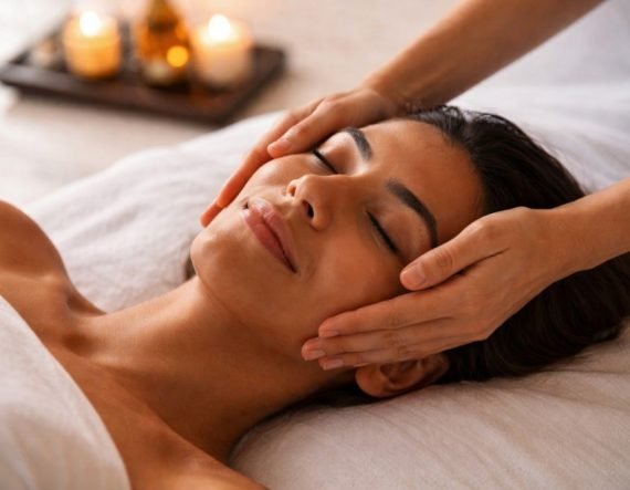Relaxing facial massage treatment at Les Bains de Dubai spa in Bur Dubai